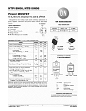 DataSheet NTB18N06 pdf